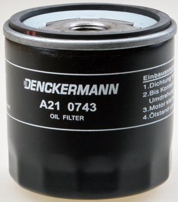 Denckermann A210743 - Eļļas filtrs xparts.lv