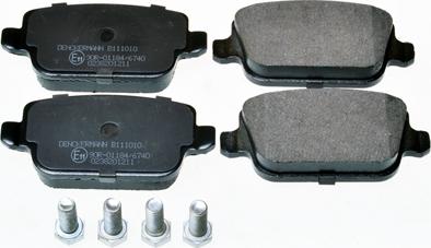 Denckermann B111010 - Brake Pad Set, disc brake xparts.lv