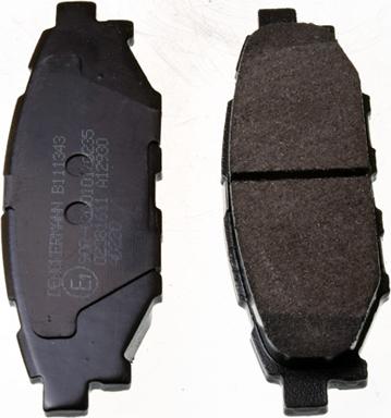Denckermann B111343 - Тормозные колодки, дисковые, комплект xparts.lv