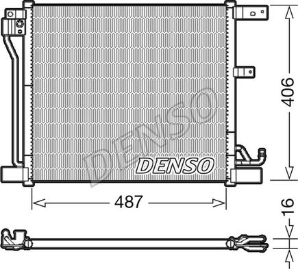 Denso DCN46018 - Condenser, air conditioning xparts.lv