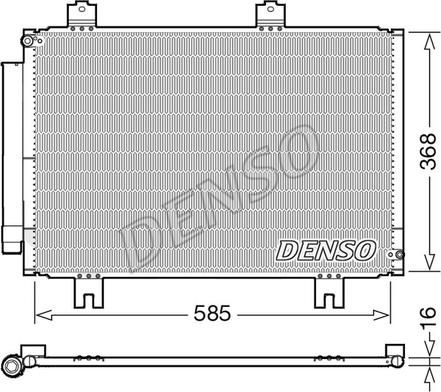 Denso DCN40020 - Kondensatorius, oro kondicionierius xparts.lv