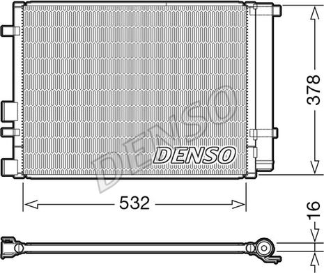 Denso DCN41006 - Kondensators, Gaisa kond. sistēma xparts.lv