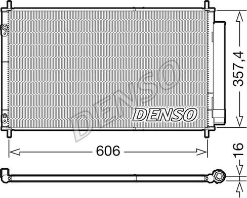 Denso DCN50058 - Kondensators, Gaisa kond. sistēma xparts.lv
