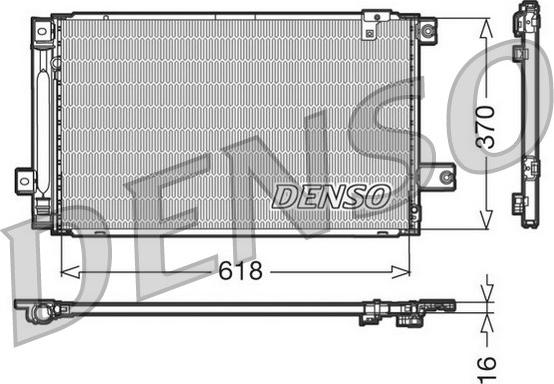 Denso DCN50013 - Condenser, air conditioning xparts.lv