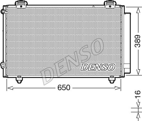 Denso DCN50023 - Kondensators, Gaisa kond. sistēma xparts.lv