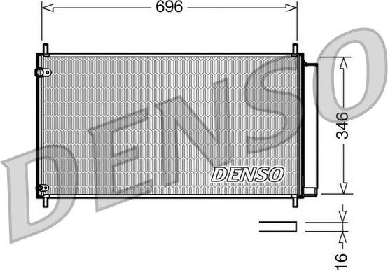 Denso DCN50022 - Condenser, air conditioning xparts.lv