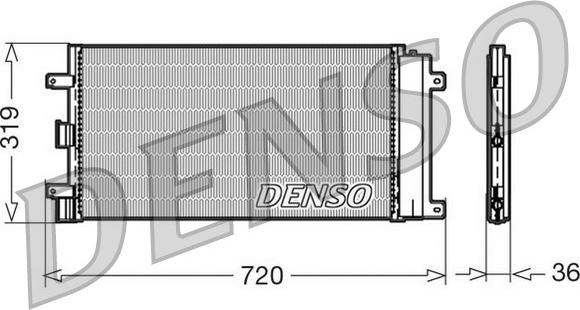 Denso DCN09042 - Condenser, air conditioning xparts.lv