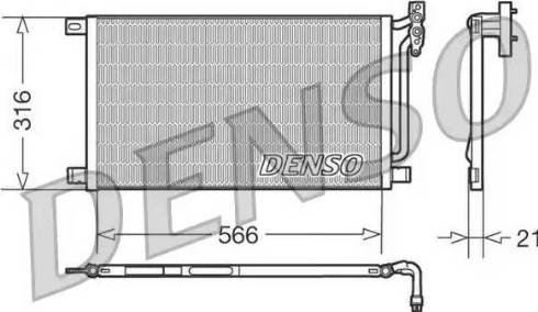 Denso DCN05003 - Kondensators, Gaisa kond. sistēma xparts.lv