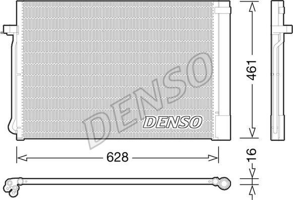 Denso DCN05013 - Condenser, air conditioning xparts.lv
