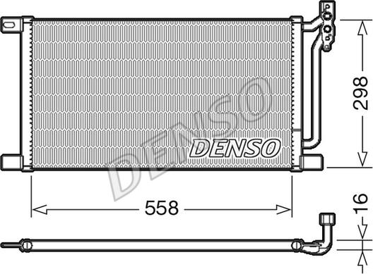 Denso DCN05020 - Конденсатор кондиционера xparts.lv