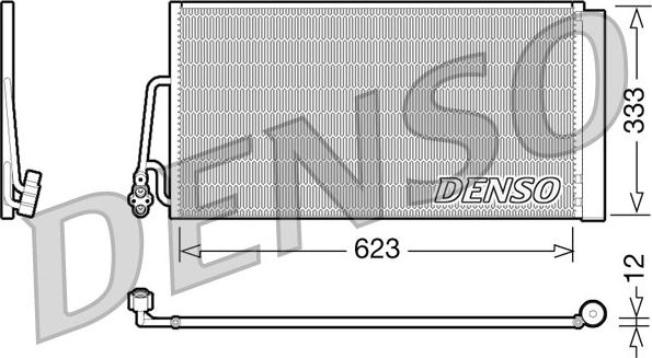 Denso DCN05102 - Kondensators, Gaisa kond. sistēma xparts.lv