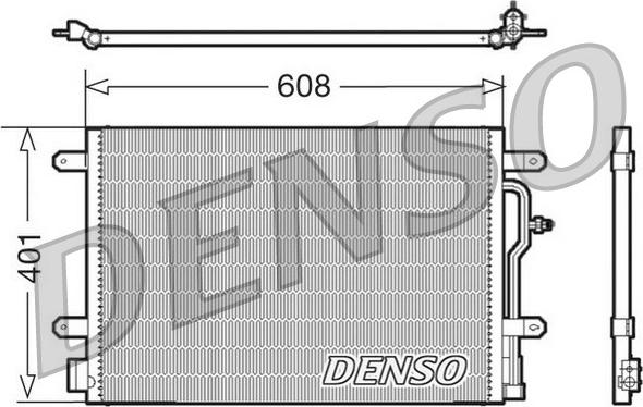 Denso DCN02011 - Kondensators, Gaisa kond. sistēma xparts.lv
