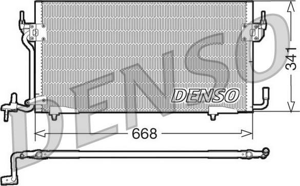 Denso DCN07060 - Конденсатор кондиционера xparts.lv
