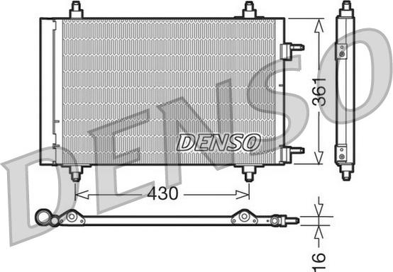 Denso DCN07019 - Condenser, air conditioning xparts.lv