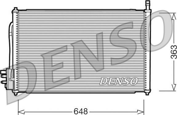Denso DCN10006 - Kondensators, Gaisa kond. sistēma xparts.lv