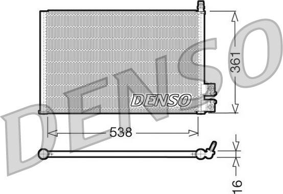 Denso DCN10021 - Kondensators, Gaisa kond. sistēma xparts.lv