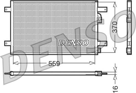 Denso DCN32014 - Kondensators, Gaisa kond. sistēma xparts.lv