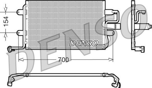Denso DCN32017 - Конденсатор кондиционера xparts.lv