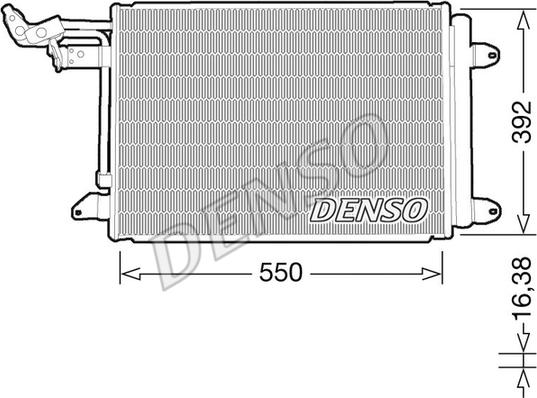 Denso DCN32032 - Kondensators, Gaisa kond. sistēma xparts.lv