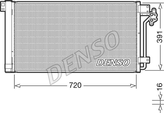 Denso DCN32020 - Kondensators, Gaisa kond. sistēma xparts.lv
