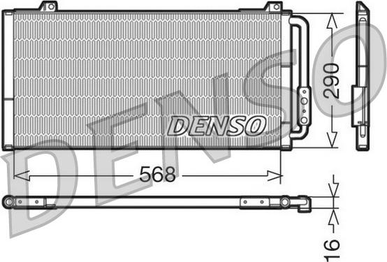 Denso DCN24001 - Kondensators, Gaisa kond. sistēma xparts.lv