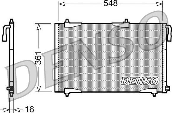Denso DCN21002 - Kondensators, Gaisa kond. sistēma xparts.lv