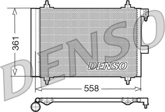 Denso DCN21025 - Kondensators, Gaisa kond. sistēma xparts.lv