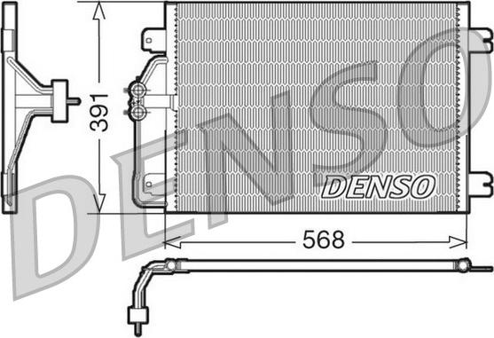 Denso DCN23010 - Kondensators, Gaisa kond. sistēma xparts.lv