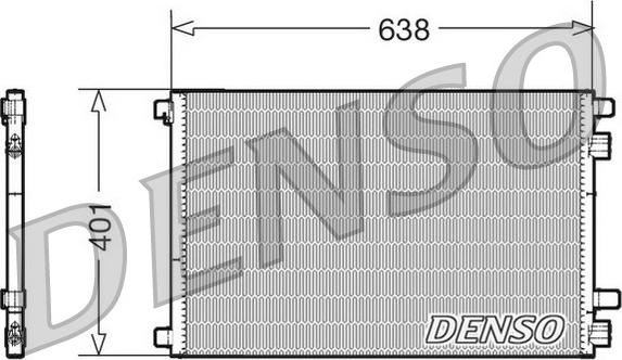 Denso DCN23012 - Condenser, air conditioning xparts.lv