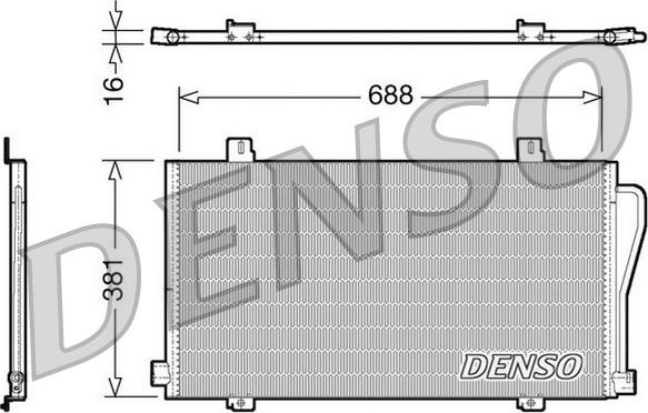 Denso DCN23017 - Condenser, air conditioning xparts.lv