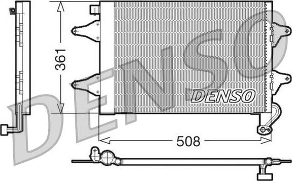 Denso DCN27004 - Condenser, air conditioning xparts.lv