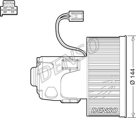 Denso DEA05008 - Salona ventilators xparts.lv