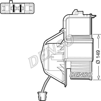 Denso DEA05007 - Salona ventilators xparts.lv