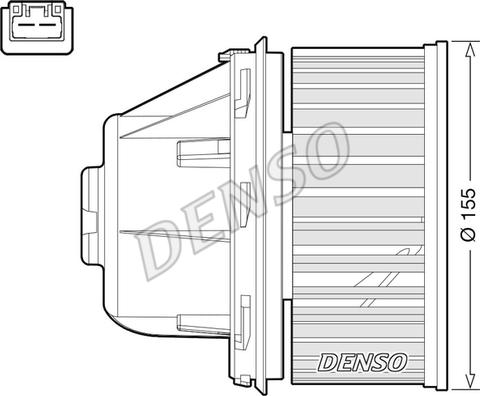 Denso DEA10053 - Вентилятор салона xparts.lv