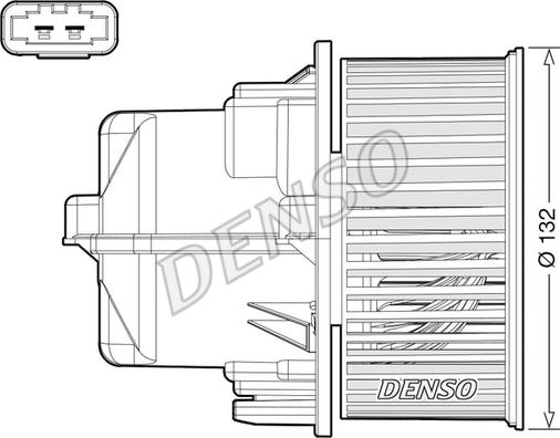 Denso DEA33002 - Vidaus pūtiklis xparts.lv