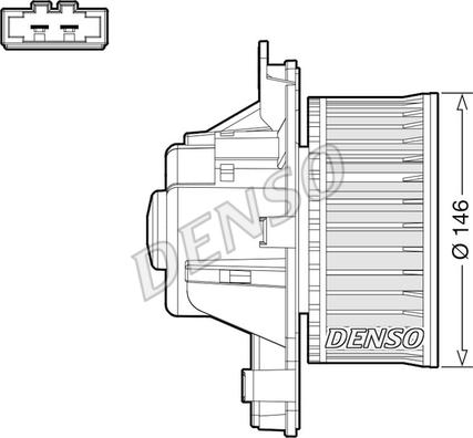 Denso DEA21014 - Vidaus pūtiklis xparts.lv
