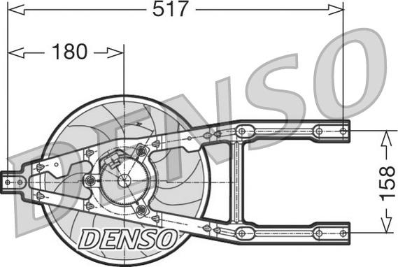 Denso DER09012 - Ventilators, Motora dzesēšanas sistēma xparts.lv