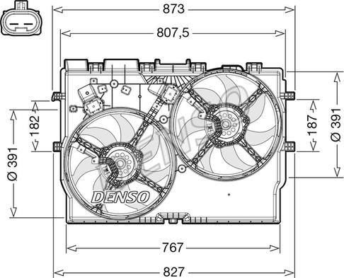 Denso DER09311 - Ventilators, Motora dzesēšanas sistēma xparts.lv