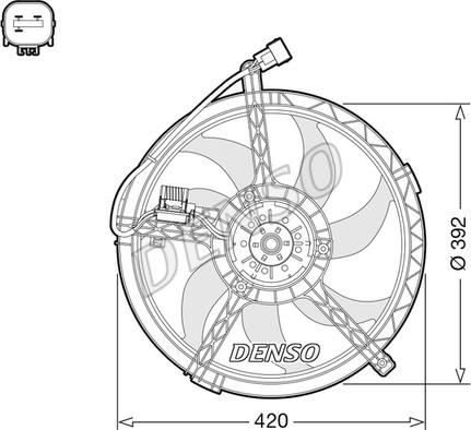 Denso DER05009 - Fan, radiator xparts.lv