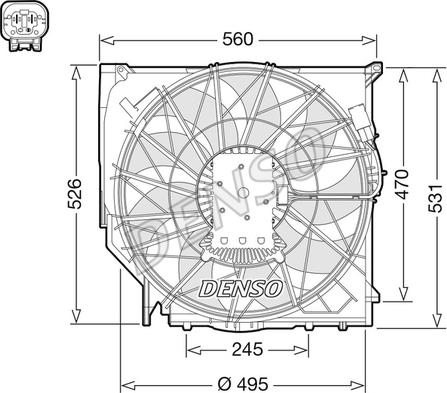 Denso DER05008 - Fan, radiator xparts.lv