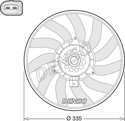 Denso DER02008 - Ventilators, Motora dzesēšanas sistēma xparts.lv