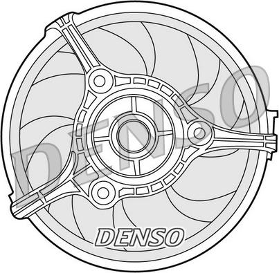 Denso DER02002 - Вентилятор, охлаждение двигателя xparts.lv