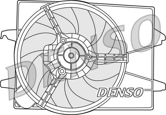 Denso DER10003 - Fan, radiator xparts.lv