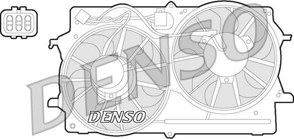 Denso DER10007 - Ventilators, Motora dzesēšanas sistēma xparts.lv