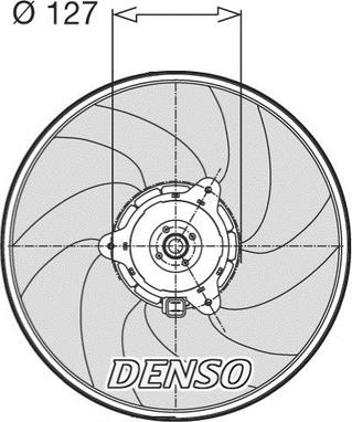 Denso DER21003 - Ventilators, Motora dzesēšanas sistēma xparts.lv