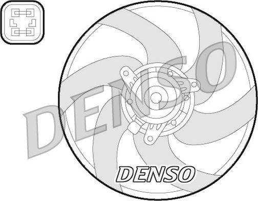 Denso DER21022 - Вентилятор, охлаждение двигателя xparts.lv
