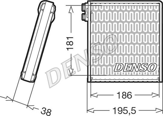 Denso DEV09103 - Evaporator, air conditioning xparts.lv