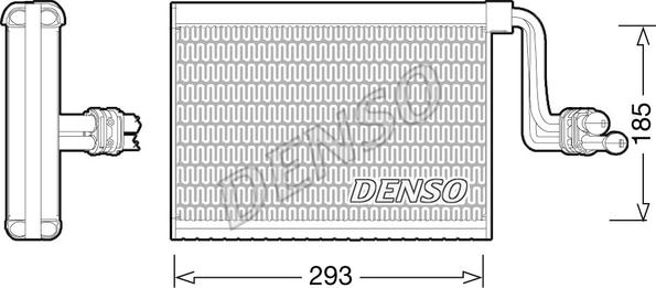 Denso DEV05002 - Iztvaikotājs, Gaisa kondicionēšanas sistēma xparts.lv