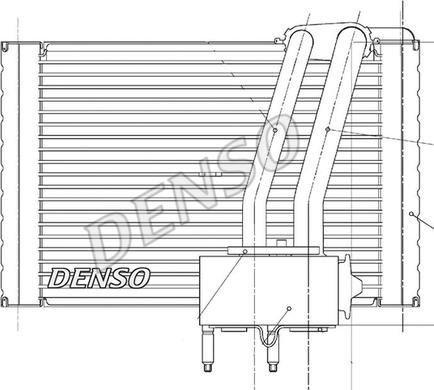 Denso DEV07005 - Iztvaikotājs, Gaisa kondicionēšanas sistēma xparts.lv