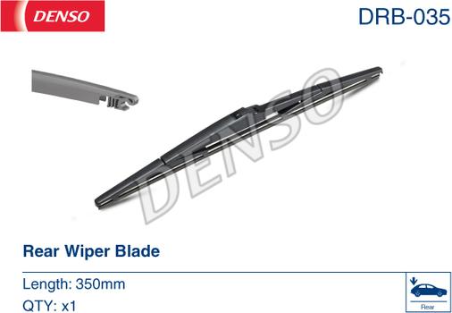 Denso DRB-035 - Stikla tīrītāja slotiņa xparts.lv